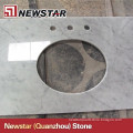 Newstar polished white marble vanity top